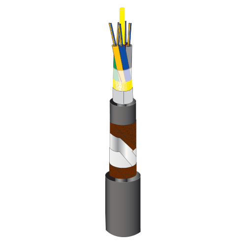 Çift Kılıflı, Çift Çelik Bant Zırhlı Fiber Optik Kablo Çift Kılıflı, Çift Çelik Bant Zırhlı Fiber Optik Kablo