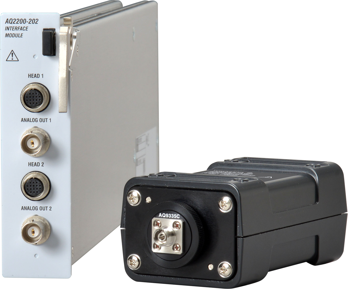 AQ2200-232 Optical Sensor Head (Large diameter detector, 800 to 1700 nm), AQ2200-242 Optical Sensor Head (Large diameter detector, 400 to 1100 nm), AQ2200-202 Interface Module (2-channels) AQ2200-232 Optical Sensor Head (Large diameter detector, 800 to 1700 nm), AQ2200-242 Optical Sensor Head (Large diameter detector, 400 to 1100 nm), AQ2200-202 Interface Module (2-channels)