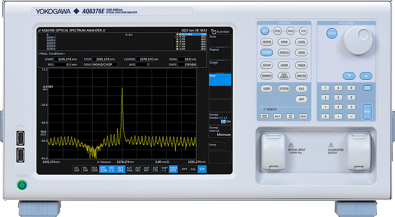 AQ6376E Three Micron Optical Spectrum Analyzer 1500 - 3400 nm