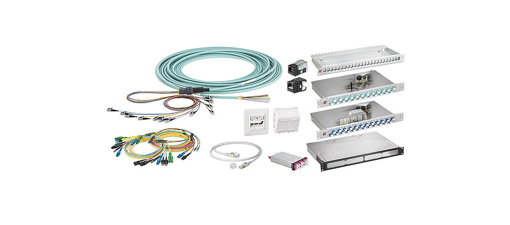 Single-sided pre-assembled LAN cabling system Single-sided pre-assembled LAN cabling system