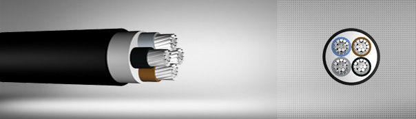 0.6/1 kV PVC izoleli, çok damarlı, alüminyum iletkenli kablolar