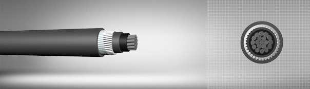 0.6/1 kV PVC izoleli, yuvarlak çelik tel zırhlı, tek damarlı, alüminyum iletkenli kablolar