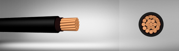 0.6/1 kV PVC izoleli, tek damarlı, bakır iletkenli kablolar