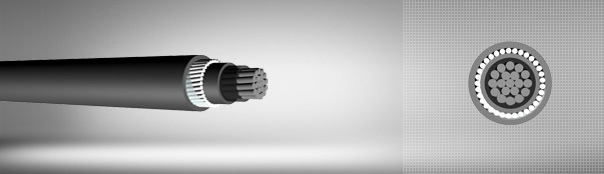 0.6/1 kV XLPE izoleli, yuvarlak çelik tel zırhlı, tek damarlı, alüminyum iletkenli kablolar