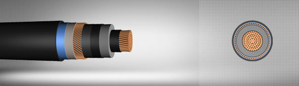 64/110 kV XLPE izoleli, tek damarlı, enlemesine ve boylamasına su geçirmez, bakır iletkenli kablolar 64/110 kV XLPE izoleli, tek damarlı, enlemesine ve boylamasına su geçirmez, bakır iletkenli kablolar