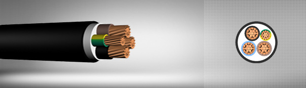 0.6/1 kV PVC izoleli, çok damarlı, bakır iletkenli kablolar